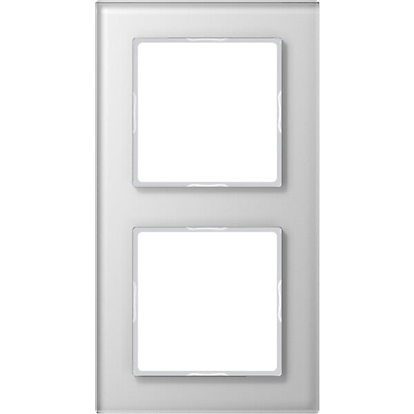 JUNG Glasrahmen 2-fach aws waage/senkrecht AC 582 GL WW